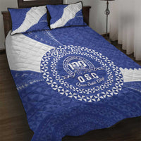 Queen Salote College 100th Anniversary Personalized Quilt Bed Set Est 1926 Kolisi Fefine Tongan Ngatu Pattern