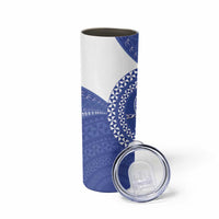 Queen Salote College 100th Anniversary Skinny Tumbler Est 1926 Kolisi Fefine Tongan Ngatu Pattern