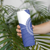 Queen Salote College 100th Anniversary Skinny Tumbler Est 1926 Kolisi Fefine Tongan Ngatu Pattern