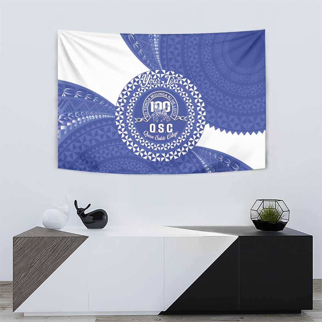 Queen Salote College 100th Anniversary Personalized Tapestry Est 1926 Kolisi Fefine Tongan Ngatu Pattern