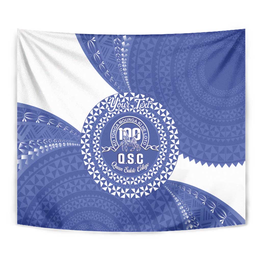 Queen Salote College 100th Anniversary Personalized Tapestry Est 1926 Kolisi Fefine Tongan Ngatu Pattern