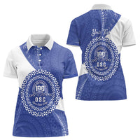 Queen Salote College 100th Anniversary Personalized Women Polo Shirt Est 1926 Kolisi Fefine Tongan Ngatu Pattern LT14 - Polynesian Pride