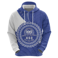 Queen Salote College 100th Anniversary Personalized Zip Hoodie Est 1926 Kolisi Fefine Tongan Ngatu Pattern LT14 - Polynesian Pride