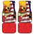 Personalised United States And Papua New Guinea Car Mats USA Eagle With PNG Bird Of Paradise