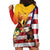 Personalised United States And Papua New Guinea Hoodie Dress USA Eagle With PNG Bird Of Paradise