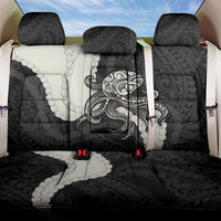 Black Polynesia Tribal Octopus Tattoo Back Car Seat Cover Pikake Lei Polynesian Pattern LT14 One Size Black - Polynesian Pride