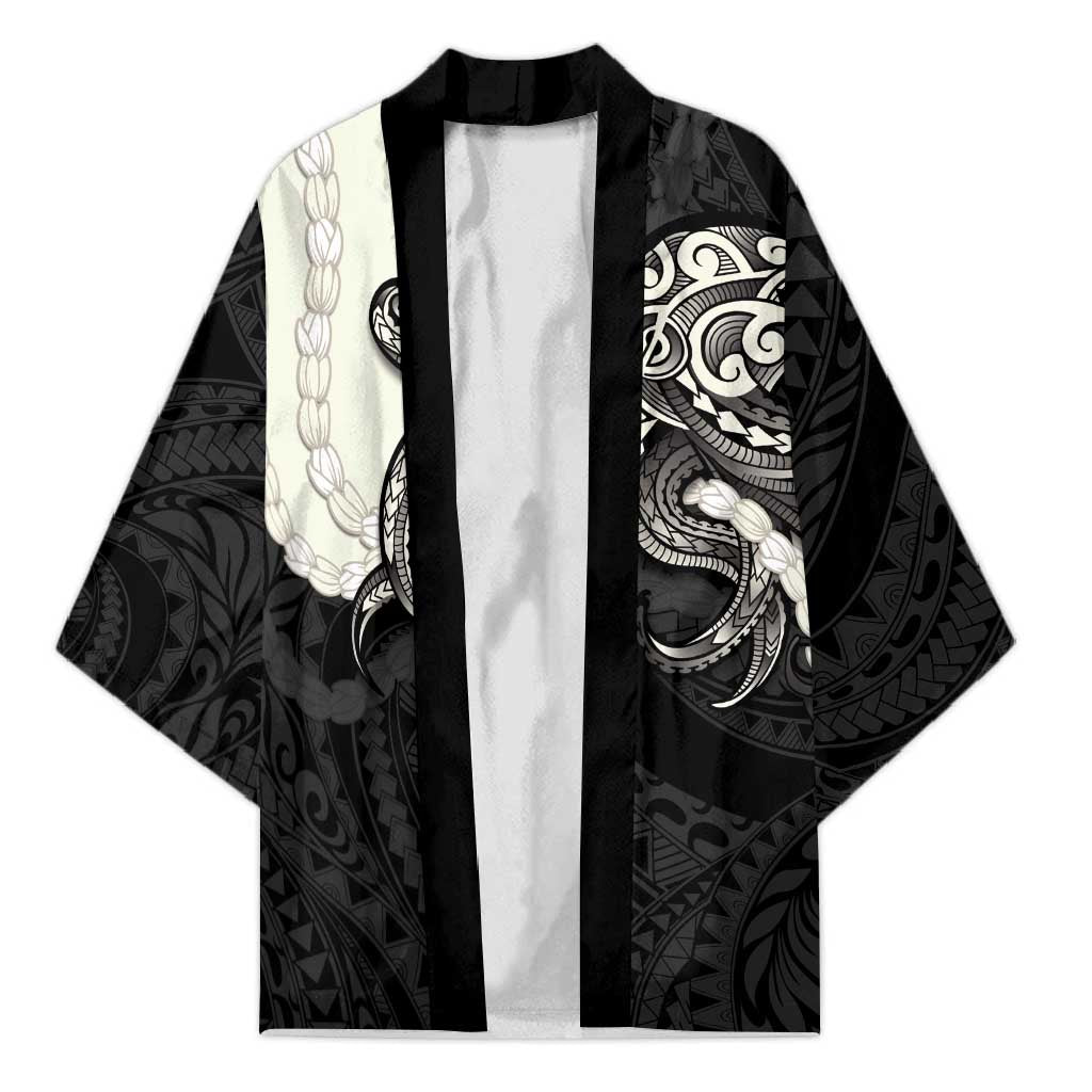 Black Polynesia Tribal Octopus Tattoo Kimono Pikake Lei Polynesian Pattern LT14 Unisex Black - Polynesian Pride