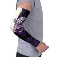 Purple Galaxy Polynesia Tribal Octopus Tattoo Arm Sleeves Pikake Lei Polynesian Pattern