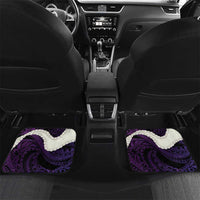Purple Galaxy Polynesia Tribal Octopus Tattoo Car Mats Pikake Lei Polynesian Pattern
