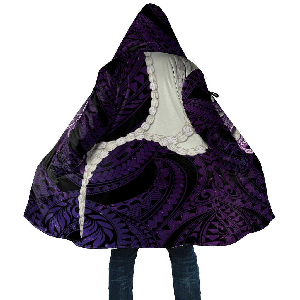 Purple Galaxy Polynesia Tribal Octopus Tattoo Cloak Pikake Lei Polynesian Pattern LT14 Unisex Purple - Polynesian Pride