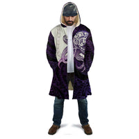 Purple Galaxy Polynesia Tribal Octopus Tattoo Cloak Pikake Lei Polynesian Pattern LT14 - Polynesian Pride