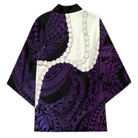 Purple Galaxy Polynesia Tribal Octopus Tattoo Kimono Pikake Lei Polynesian Pattern LT14 - Polynesian Pride