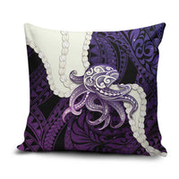 Purple Galaxy Polynesia Tribal Octopus Tattoo Pillow Cover Pikake Lei Polynesian Pattern