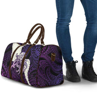 Purple Galaxy Polynesia Tribal Octopus Tattoo Travel Bag Pikake Lei Polynesian Pattern LT14 - Polynesian Pride