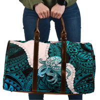Teal Galaxy Polynesia Tribal Octopus Tattoo Travel Bag Pikake Lei Polynesian Pattern LT14 Teal - Polynesian Pride
