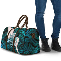 Teal Galaxy Polynesia Tribal Octopus Tattoo Travel Bag Pikake Lei Polynesian Pattern LT14 - Polynesian Pride