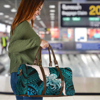 Teal Galaxy Polynesia Tribal Octopus Tattoo Travel Bag Pikake Lei Polynesian Pattern LT14 - Polynesian Pride