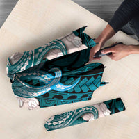 Teal Galaxy Polynesia Tribal Octopus Tattoo Umbrella Pikake Lei Polynesian Pattern LT14 - Polynesian Pride