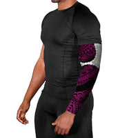 Pink Galaxy Polynesia Tribal Octopus Tattoo Arm Sleeves Pikake Lei Polynesian Pattern