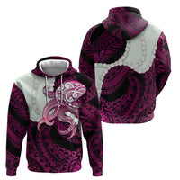 Pink Galaxy Polynesia Tribal Octopus Tattoo Hoodie Pikake Lei Polynesian Pattern LT14 - Polynesian Pride