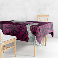 Pink Galaxy Polynesia Tribal Octopus Tattoo Tablecloth Pikake Lei Polynesian Pattern LT14 - Polynesian Pride