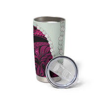 Pink Galaxy Polynesia Tribal Octopus Tattoo Tumbler Cup Pikake Lei Polynesian Pattern LT14 - Polynesian Pride