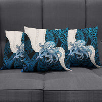 Blue Galaxy Polynesia Tribal Octopus Tattoo Pillow Cover Pikake Lei Polynesian Pattern LT14 - Polynesian Pride