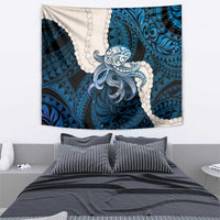 Blue Galaxy Polynesia Tribal Octopus Tattoo Tapestry Pikake Lei Polynesian Pattern LT14 - Polynesian Pride