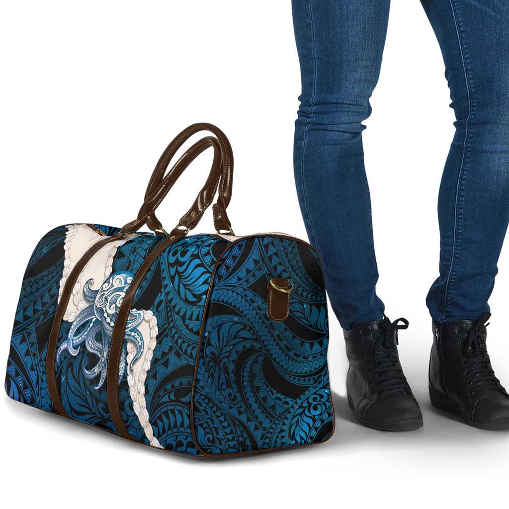 Blue Galaxy Polynesia Tribal Octopus Tattoo Travel Bag Pikake Lei Polynesian Pattern LT14 - Polynesian Pride