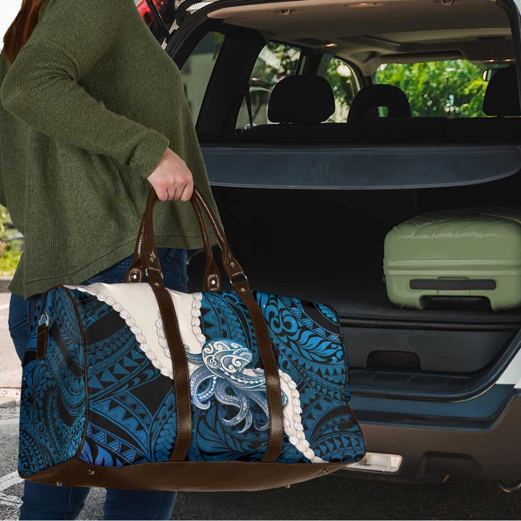 Blue Galaxy Polynesia Tribal Octopus Tattoo Travel Bag Pikake Lei Polynesian Pattern LT14 - Polynesian Pride