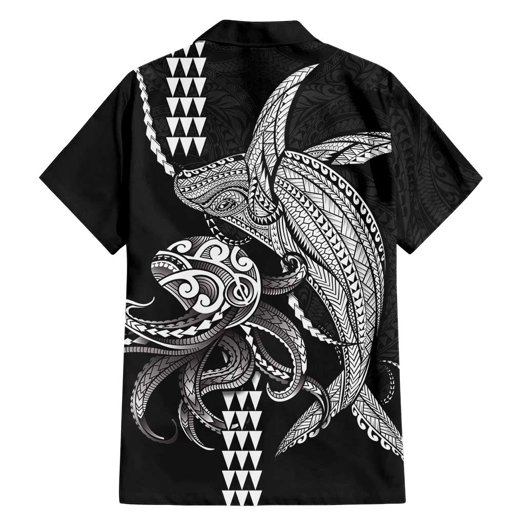 Kanaloa Aloha Hawaii Hawaiian Shirt Humpback Whale Octopus Tattoo Kakau Pattern LT14 - Polynesian Pride