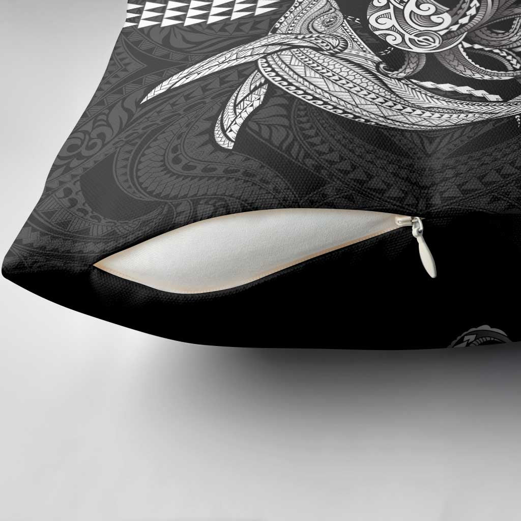Kanaloa Aloha Hawaii Pillow Cover Humpback Whale Octopus Tattoo Kakau Pattern LT14 - Polynesian Pride