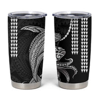 Kanaloa Aloha Hawaii Tumbler Cup Humpback Whale Octopus Tattoo Kakau Pattern LT14 Black - Polynesian Pride