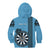 Personalised Fiji Darts Kid Hoodie Fijian Tapa Pattern - Blue