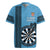 Personalised Fiji Darts Rugby Jersey Fijian Tapa Pattern - Blue