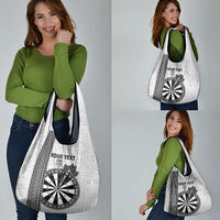 Fiji Darts Grocery Bag Fijian Tapa Pattern - White