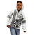 Personalised Fiji Darts Kid Hoodie Fijian Tapa Pattern - White