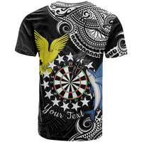 Personalised Cook Islands Darts T Shirt Kuki Airani Tribal Pattern LT14 - Polynesian Pride