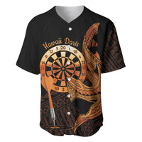 Aloha Hawaii Darts Baseball Jersey Dart Board With Polynesian Shark - Gold LT14 Gold - Polynesian Pride