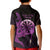 Aloha Hawaii Darts Kid Polo Shirt Dart Board With Polynesian Shark - Purple