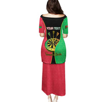 Personalised Vanuatu Darts Family Matching Puletasi and Hawaiian Shirt Happiness Is A Tight Threesome Sand Drawing Art LT14 - Polynesian Pride