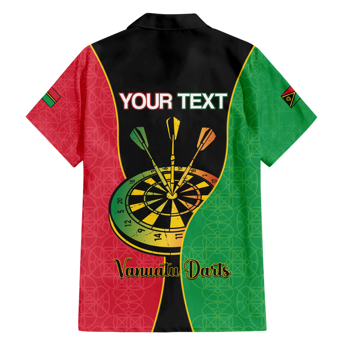 Personalised Vanuatu Darts Family Matching Short Sleeve Bodycon Dress and Hawaiian Shirt Happiness Is A Tight Threesome Sand Drawing Art