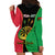 Personalised Vanuatu Darts Hoodie Dress Happiness Is A Tight Threesome Sand Drawing Art