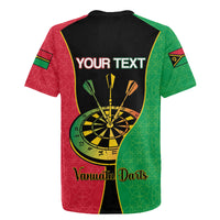 Personalised Vanuatu Darts Rugby Jersey Happiness Is A Tight Threesome Sand Drawing Art