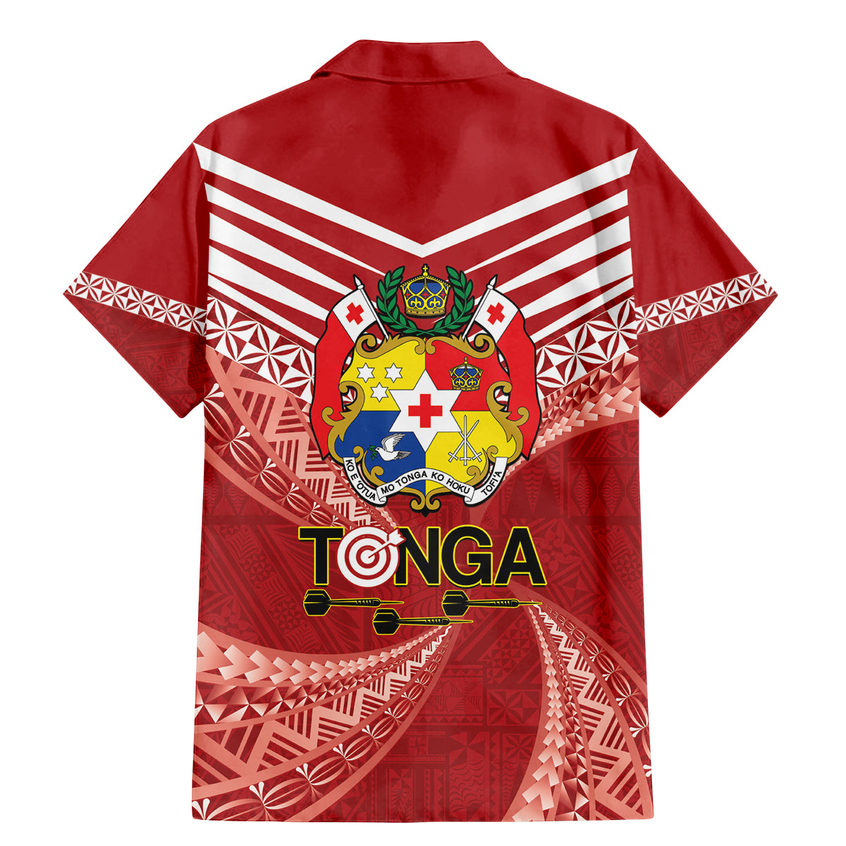 Tonga Darts Family Matching Mermaid Dress and Hawaiian Shirt Tongan Ngatu Pattern