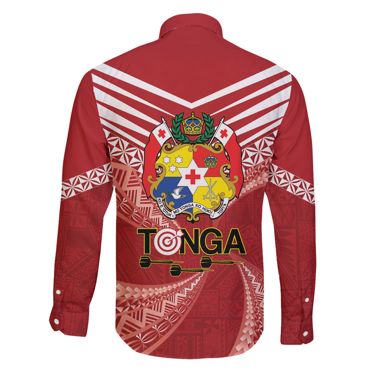 Tonga Darts Family Matching Off Shoulder Short Dress and Hawaiian Shirt Tongan Ngatu Pattern