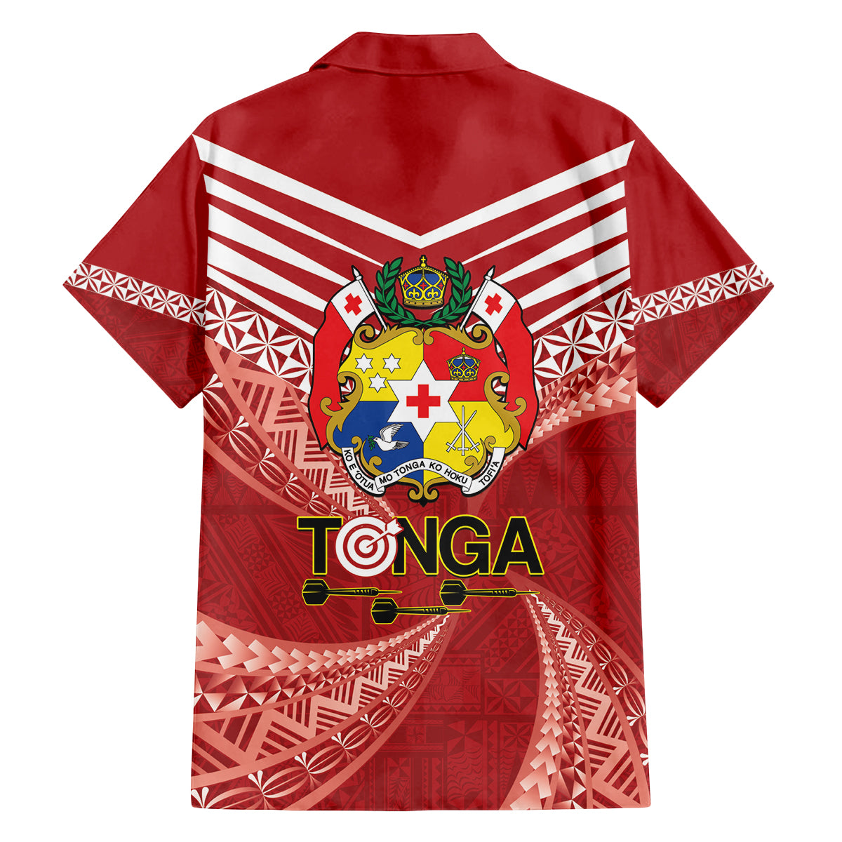 Tonga Darts Family Matching Tank Maxi Dress and Hawaiian Shirt Tongan Ngatu Pattern