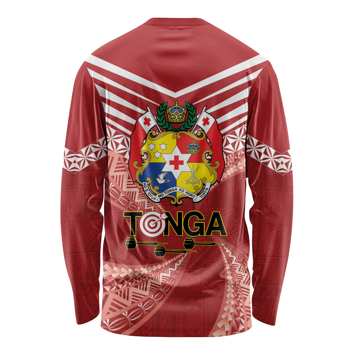 Tonga Darts Long Sleeve Shirt Tongan Ngatu Pattern