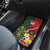 Custom Samoa And Ireland Rugby Car Mats Ikale Tahi With Shamrocks