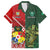 Custom Samoa And Ireland Rugby Family Matching Off Shoulder Maxi Dress and Hawaiian Shirt Ikale Tahi With Shamrocks